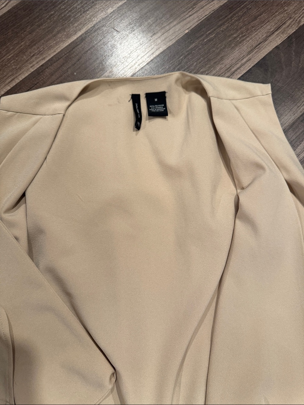 new directions Cream Open-Front Women's Blazer